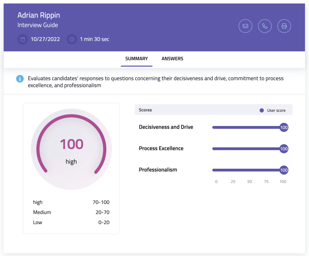 Assessment Report Preview